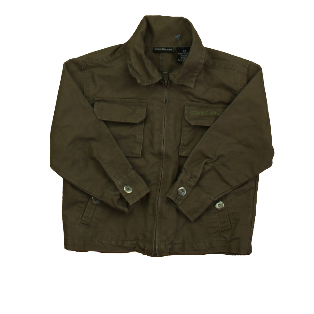 Calvin Klein Boys Olive Jacket size: 2T